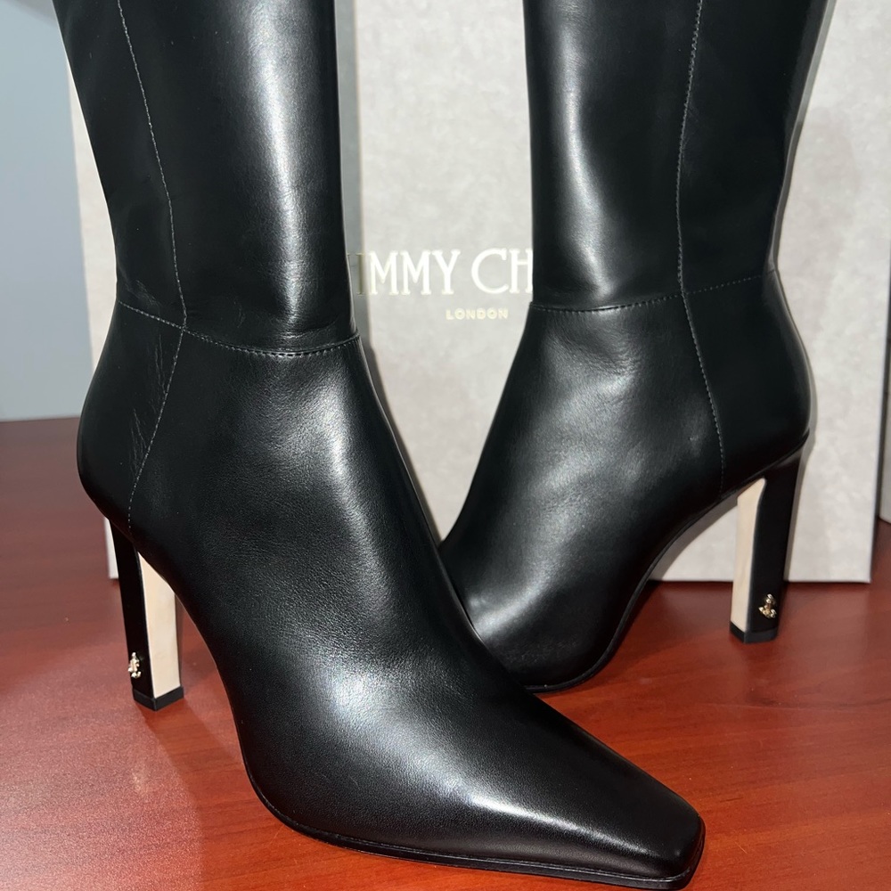 Jimmy Choo MERLE 100 Black Bootie size 36 - Picture 5 of 12